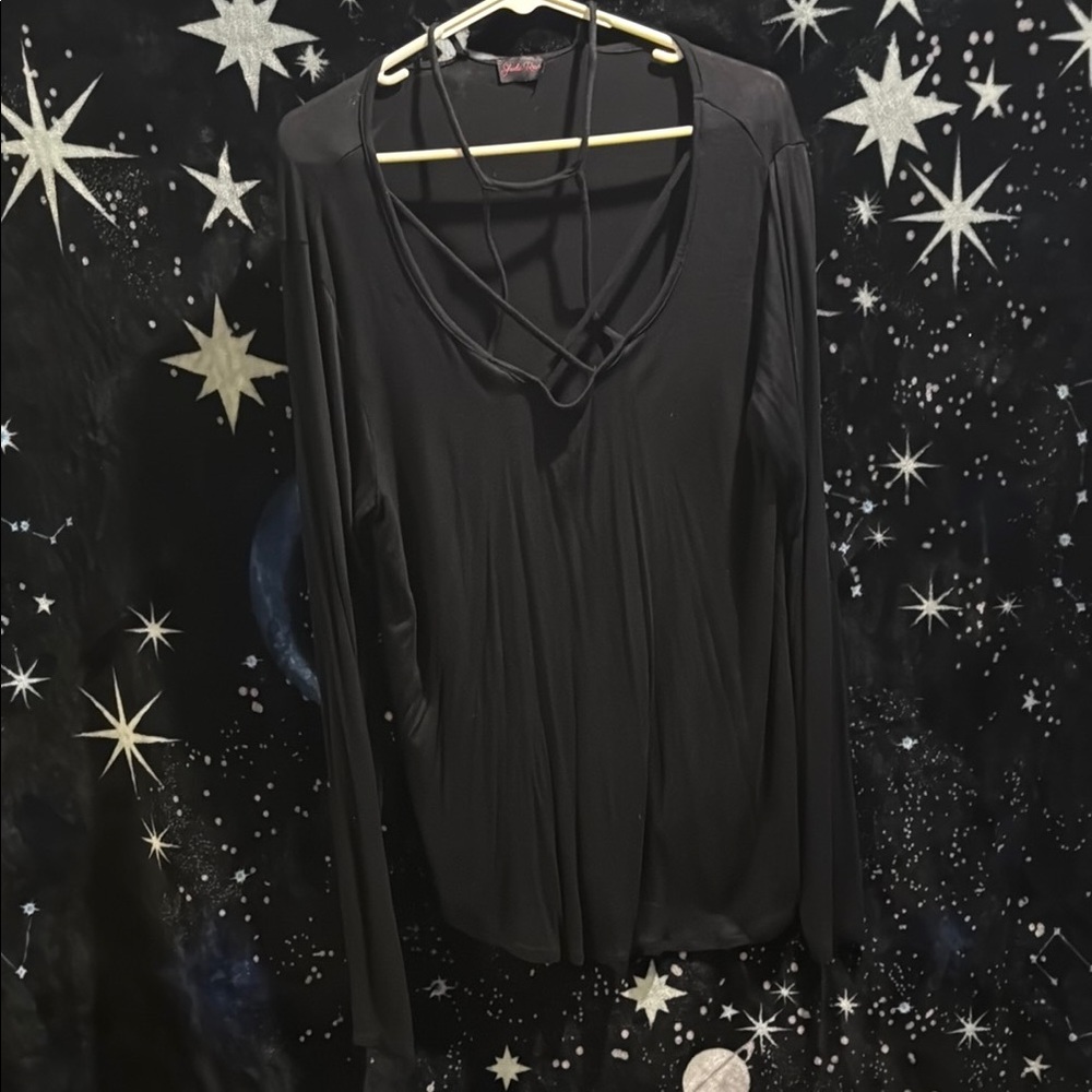 Black Long Sleeve Top